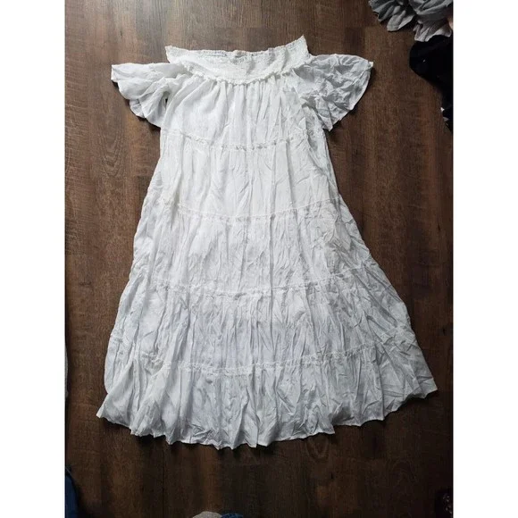 v neck midi dresses Edward V-Neck Midi Dress A-Line Short Sleeve